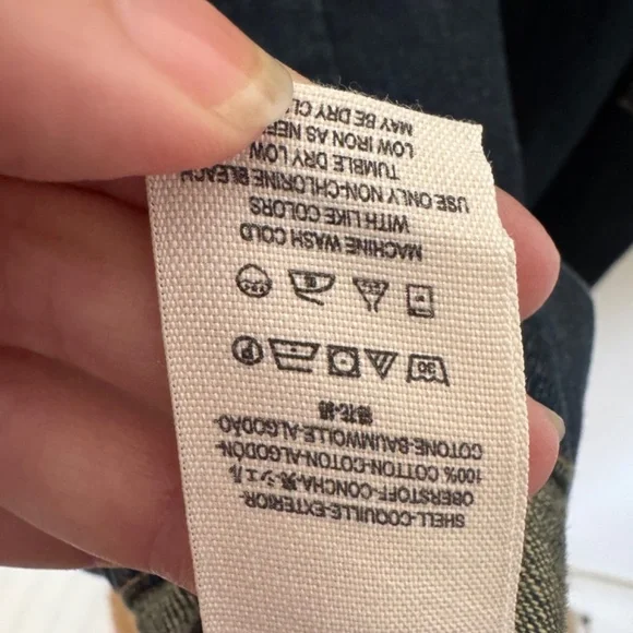 Free People Denim Jean Belted Trench Coat Jacket in Indigo M - Picture 9 of 12